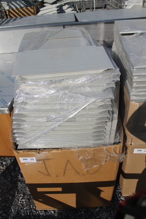 ALL ONE MONEY! Lot of BRAND NEW! Gray Poly Shelf Pieces. Includes 20x11x1 - Image 1 of 4