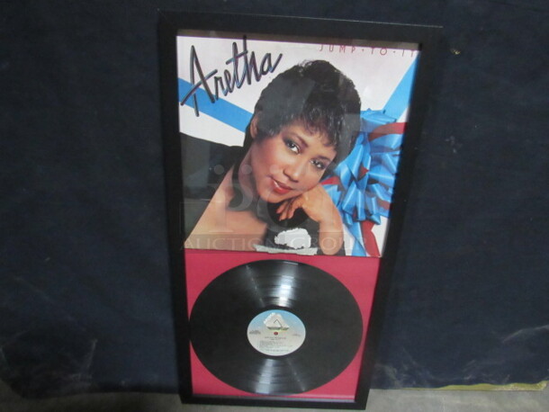 One 14X26.5 Aretha Franklin Framed Vinyl Album ARETHA.
