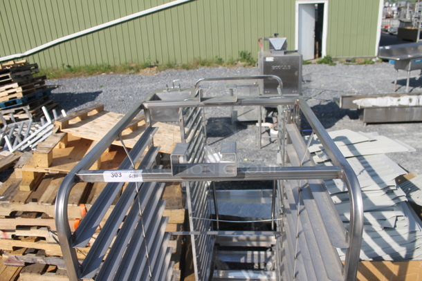 BRAND NEW! Metal Commercial Pan Transport Rack on Commercial Casters. - Image 2 of 5