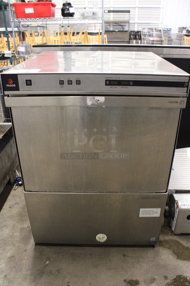 Fagor Model AD-48W Stainless Steel Commercial Undercounter Dishwasher. 208-240 Volts, 1 Phase. 23.5x24.5x32
