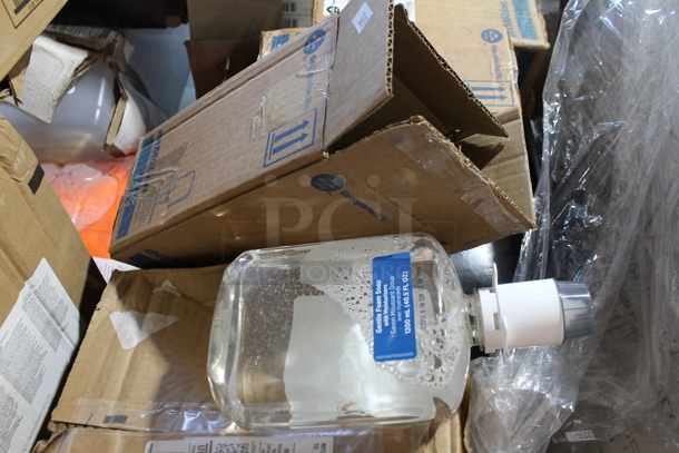 PALLET LOT of 50 Boxes of Various Cleaners Including Block Whitener and Label Rolls. 50 Times Your Bid! - Image 5 of 6