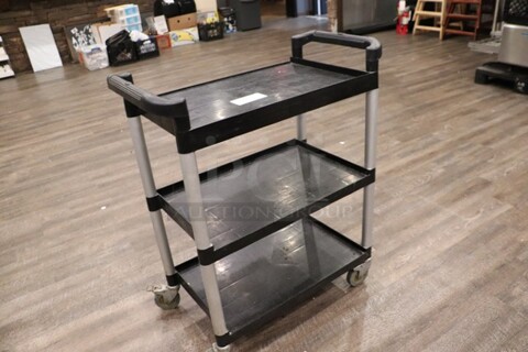 3- Tier Plastic Rolling Cart 
Qty 1