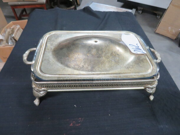 One Serving Dish With Lid. 16X8X4 - Image 1 of 2