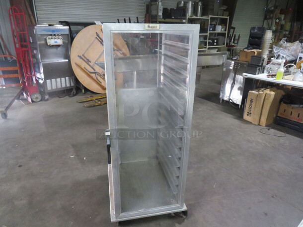 One Lockwood 1 Door Holding Cabinet On Casters. Model# CA57RR13-CD-R. 23X29.5X57.5. - Image 1 of 4