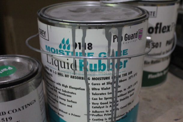 Metal Brown Desk w/ Contents Including Varnish, Liquid Rubber. BUYER MUST REMOVE. - Image 6 of 9