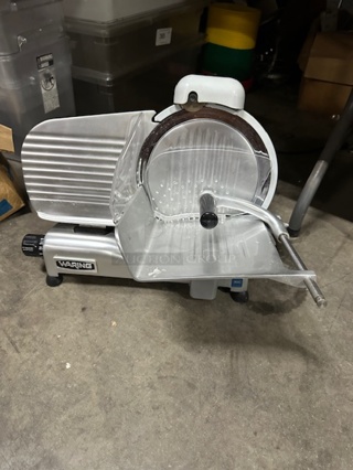 One WORKING Waring Deli Slicer. Model# WCS250. 120 Volt. 