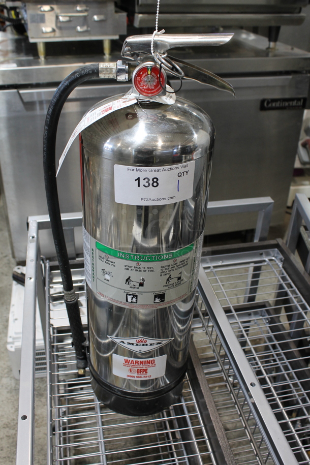 Amerex Wet Chemical Fire Extinguisher. Buyer Must Pick Up - We Will Not Ship This Item - Image 1 of 5