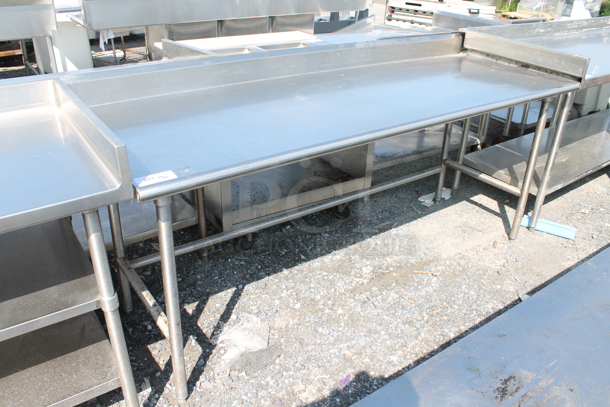 Stainless Steel Commercial Table w/ Back Splash. - Image 1 of 5