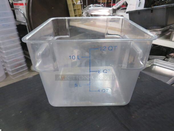 12 Quart Food Storage Container. 2XBID - Image 1 of 1