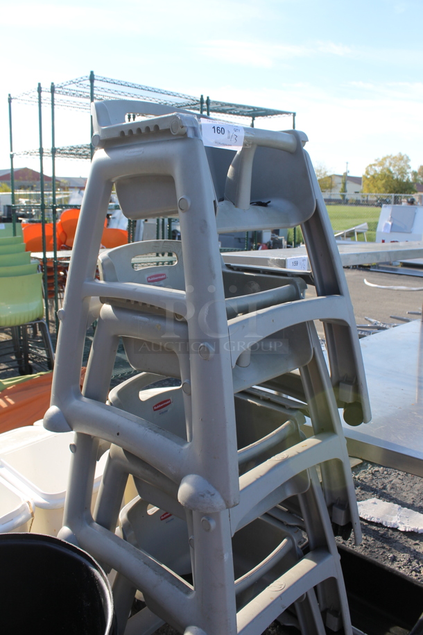 4 Rubbermaid Gray Poly High Chairs. 4 Times Your Bid! - Image 2 of 4