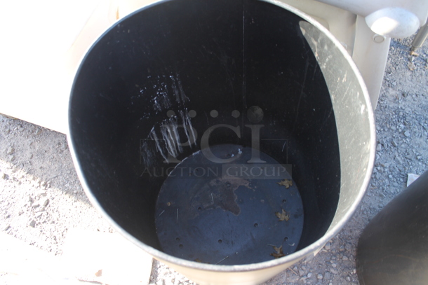 2 Black Poly Trash Cans. Includes 19x19x29. 2 Times Your Bid! - Image 3 of 4