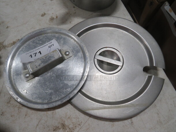 Assorted Stainless Steel Lids. 2XBID - Image 1 of 1