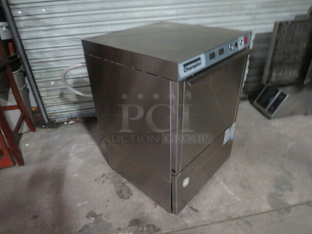 One Stainless Steel Champion Under Counter Dishwasher. 120-208/230 Volt. 1 Phase. Model# UH230B-70. 24X25X34. $7923,00. - Image 2 of 3