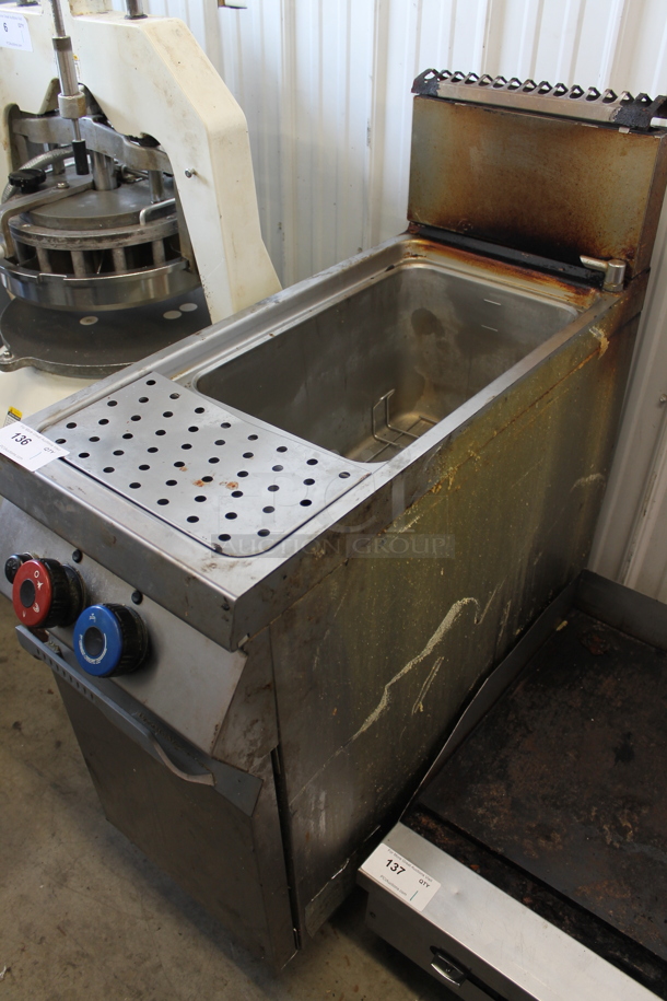 Rosito Bisani CPG11WBTU Stainless Steel Commercial Floor Style Propane Gas Powered Pasta Cooker. 80,000 BTU. - Image 1 of 8