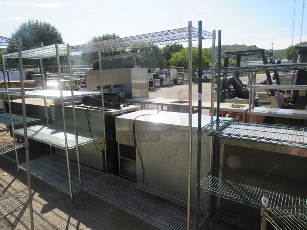 One Metro Shelf With 2 Shelves. 60X18X75 - Image 1 of 1