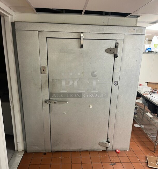 6'x12' Walk In Box w/ Copeland RST55C1E-CAV-202 208/230 Volt, 1 Phase Compressor and Bally BLP107MAS1BTC6N 115 Volt, 1 Phase Evaporator Fan. Information Provided By The Consignor But Not Verified By PCI Auctions. Picture of the Unit Before Removal Is Included In the Listing.