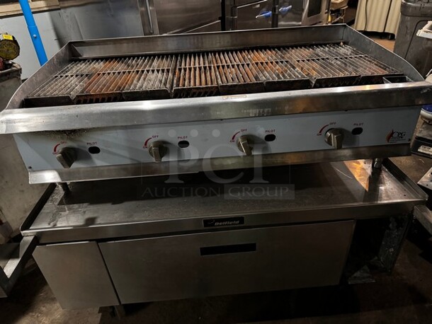 CPG CBL48 48" Natural Gas Lava Briquette Charbroiler (Stand not included) 48X27X15 - Image 3 of 6