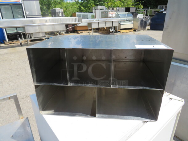 One Stainless Steel Holder. 20.5X13X12 - Image 1 of 2