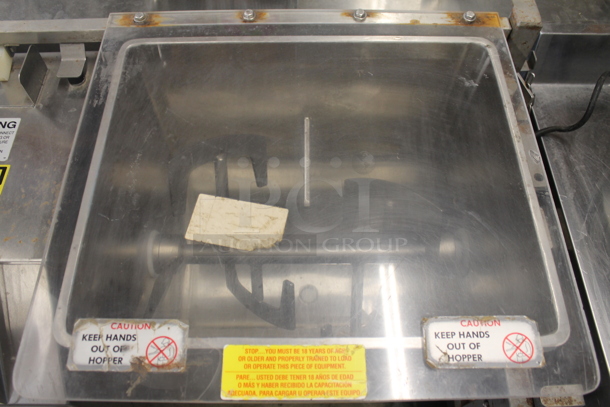 Daniels DMX 100 Stainless Steel Commercial Floor Style Meat Mixer on Commercial Casters. 115 Volts, 1 Phase. Tested and Working! - Image 6 of 11