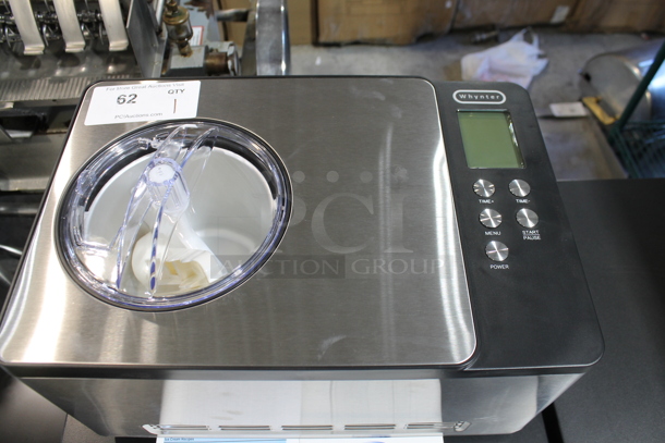 BRAND NEW SCRATCH AND DENT! Whynter ICM-200LS 2.1 Quart Capacity Automatic Compressor Ice Cream Maker in Stainless Steel. 115 Volts, 1 Phase. Tested and Working! - Image 3 of 7