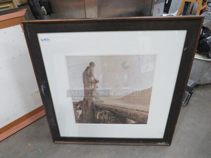 One 35X35 Framed Picture.