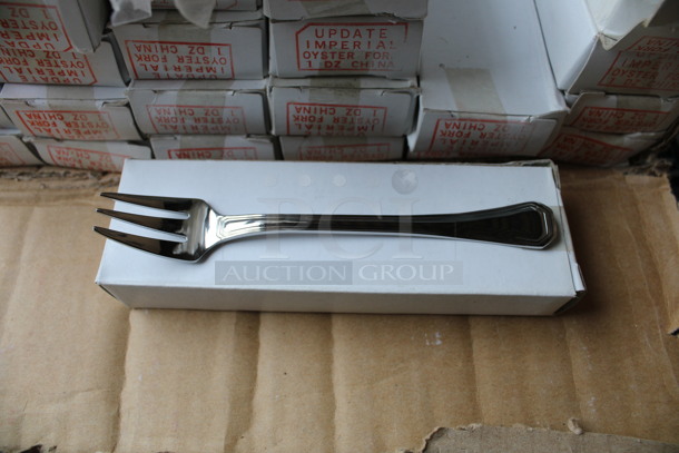 48 BRAND NEW IN BOX! Update Imperial Oyster Forks. 5.5