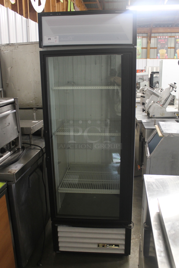 True GDM-23 Metal Commercial Single Door Reach In Cooler Merchandiser w/ Poly Coated Racks. 115 Volts, 1 Phase. Tested and Powers On But Does Not Get Cold - Image 1 of 7