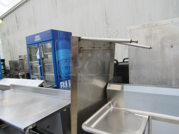 One Stainless Steel Dish Table Over Shelf. 65X30X34 - Image 2 of 2