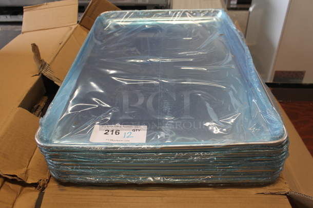 12 BRAND NEW SCRATCH AND DENT! Choice 407BUNFULL Metal Full Size Baking Pans. 12 Times Your Bid! - Image 2 of 7