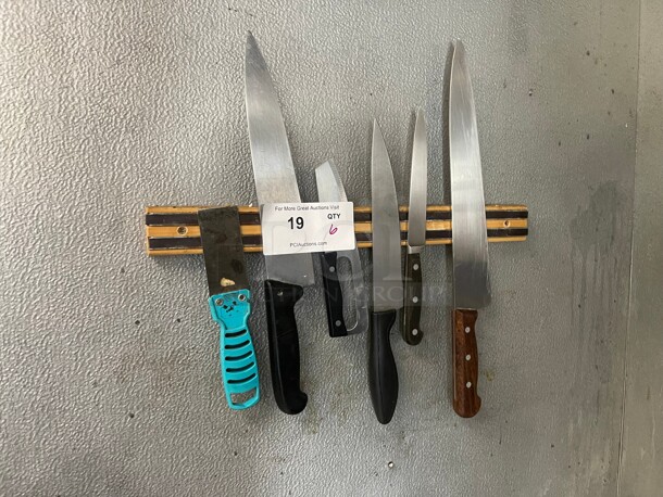 Assorted Commercial Cutting Knife NSF Comes With Magnetic Holder - Image 1 of 7