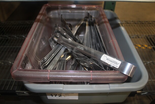ALL ONE MONEY! Lot Of New Vollrath Stainless Steel Tongs. 