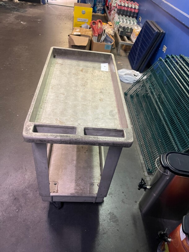 Nice! Commercial Restaurant Style Moving Cart On Casters NSF 34x17x33 - Image 4 of 7