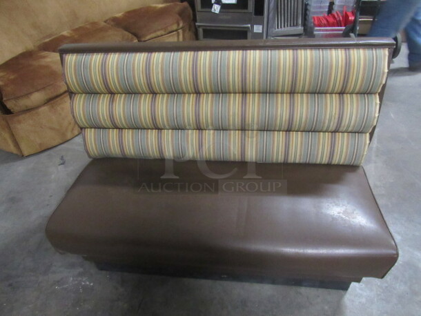 One Double Sided Booth With Cushioned Seat And Back. 49X44X36 - Image 3 of 3