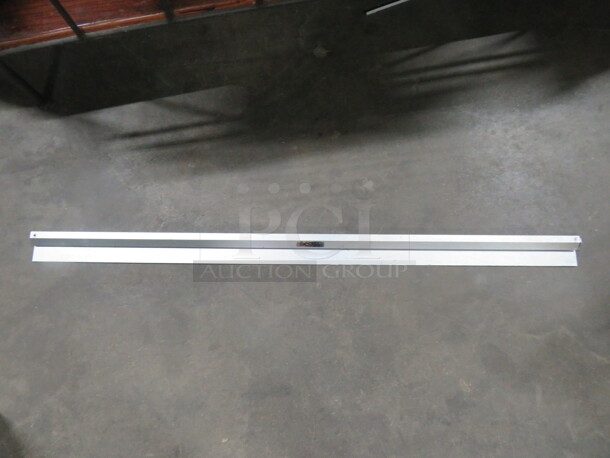 One 48 Inch Stainless Steel Ticket Rail.  - Image 1 of 1