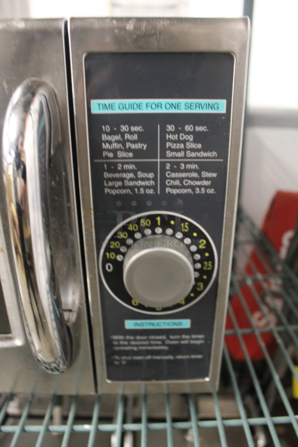 Sharp R-21LCFS Stainless Steel Commercial Countertop Microwave Oven. 120 Volts, 1 Phase. - Image 4 of 7
