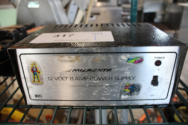 Micronta Metal 12 Volt 8 Amp Power Supply. 8x6x3.5