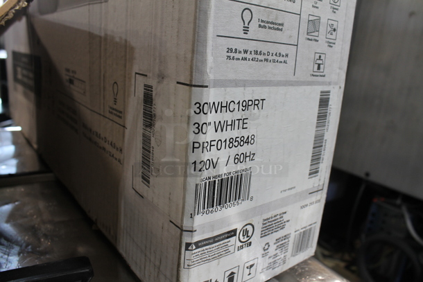 BRAND NEW IN BOX! Vissani 30BLC19PRT PRF0185848 Range Hood. 120 Volts, 1 Phase.  - Image 6 of 7