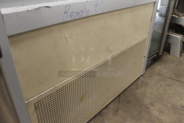 BRAND NEW SCRATCH AND DENT! CustomCool GC48SC Metal Commercial Floor Style Open Grab N Go Merchandiser w/ Metal Shelves. 115 Volts, 1 Phase. Tested and Powers On But Does Not Get Cold
 - Image 4 of 7