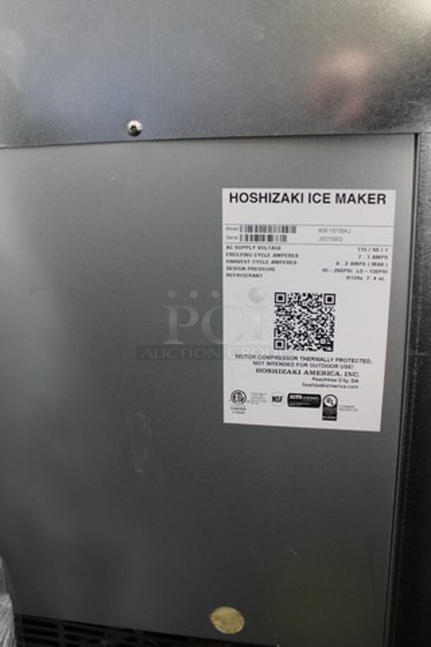 2019 Hoshizaki KM-161BAJ Stainless Steel Commercial Self Contained Ice Machine. 115 Volts, 1 Phase. - Image 4 of 4