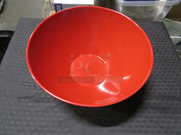 GET 4 Quart  Red Melamine 11X6 Bowl. #B791. 6XBID - Image 1 of 2