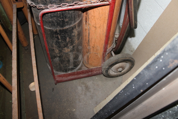ALL ONE MONEY! Lot of 3 Various Tanks in Metal Frame Including Oxy-acetylene Torch. - Image 2 of 4