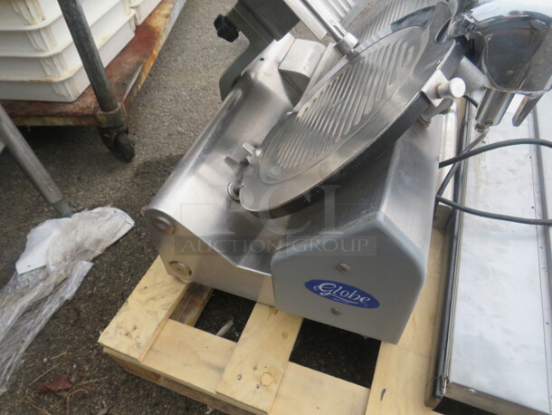 One Globe 14 Inch Deli Slicer. 120 Volt. - Image 3 of 4
