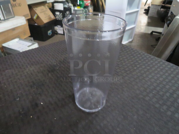 NEW Case Of 24- 20oz Clear Poly Tumblers.