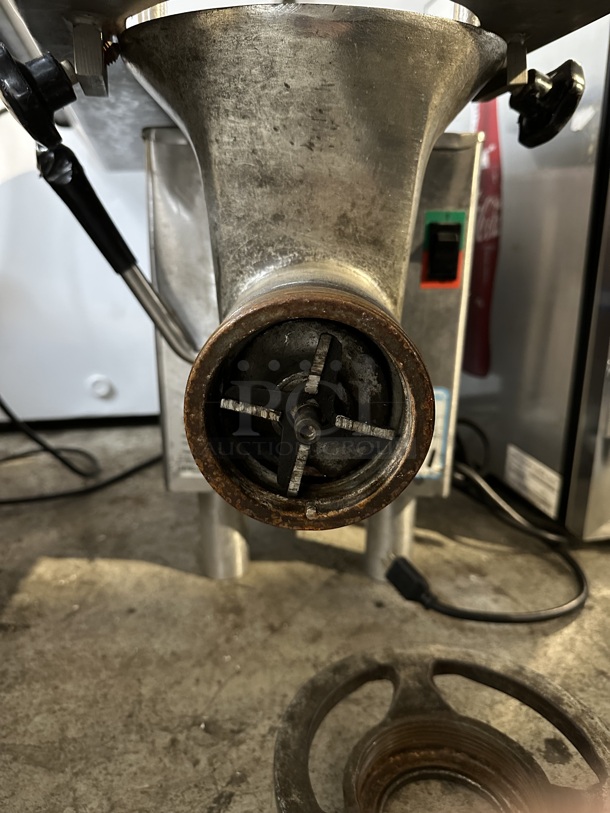 2015 Pro Cut KG-22W Stainless Steel Commercial Countertop Meat Grinder w/ Tray. 115 Volts, 1 Phase. Tested and Working! - Image 9 of 9