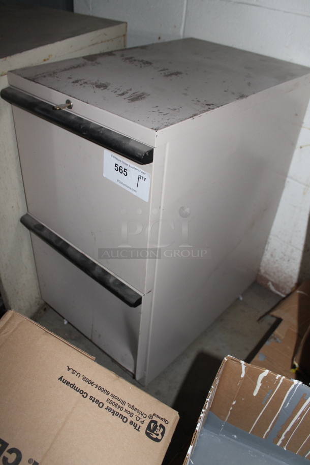 Metal 2 Drawer Filing Cabinet. BUYER MUST REMOVE.
 - Image 2 of 4