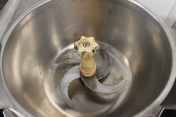 Hobart HCM450 Metal Commercial Floor Style Horizontal Cutter Mixer on Cart w/ Commercial Casters. 200 Volts, 3 Phase. - Image 6 of 7