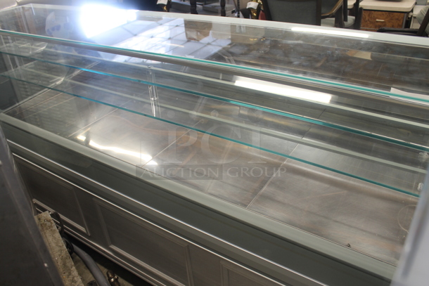 2019 IFI SAM80-PVAD-2125-AB Stainless Steel Commercial Floor Style Freezer Display Case Merchandiser. Picture of Unit Before Removal Is Used As Gallery Picture; See Subsequent Pictures For The Portion of the Display Case That This Lot Is. 208-220 Volts, 1 Phase. - Image 6 of 8