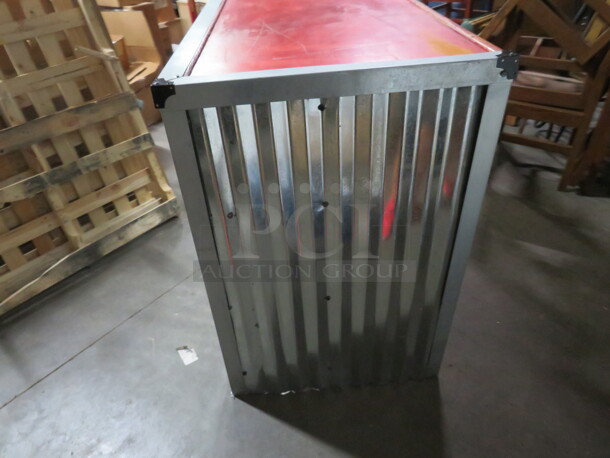 One Wooden/Metal Hostess Stand With 3 Shelves. 67X28X41 - Image 2 of 4