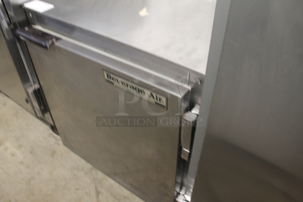 Beverage Air UCR27A Stainless Steel Commercial Single Door Under Counter Cooler. 115 Volts, 1 Phase. Tested and Working! - Image 3 of 5