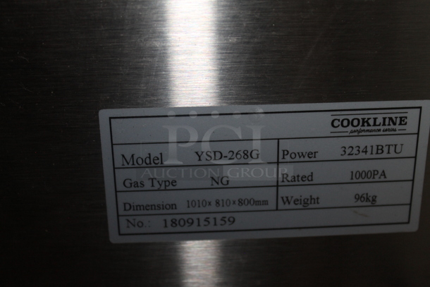 Southwood YSD-268G Stainless Steel Commercial Countertop Natural Gas Powered Rotisserie Oven.  - Image 5 of 5